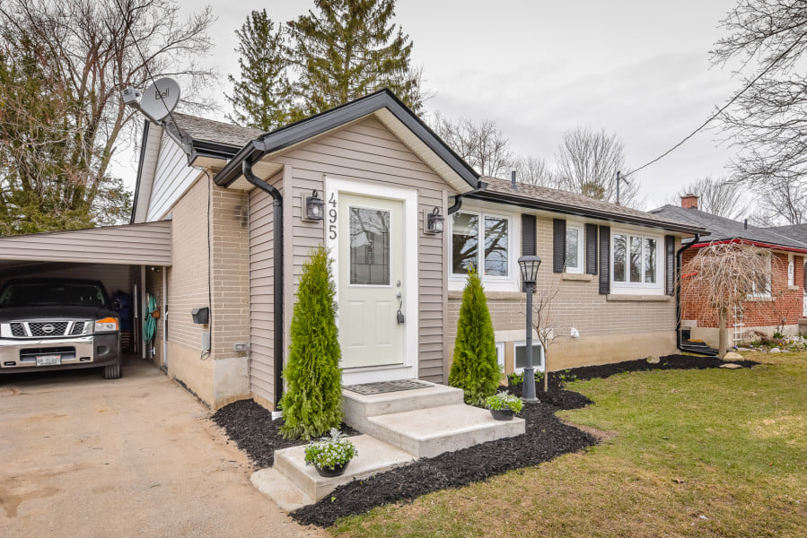 Outside image of, a house with parking space